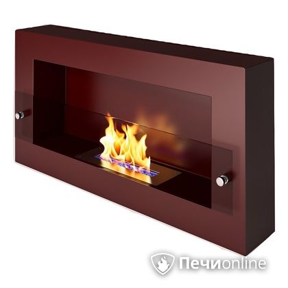 Биокамин ЭкоЛайф Window Fat Glass black burgundy Арома в Анапе